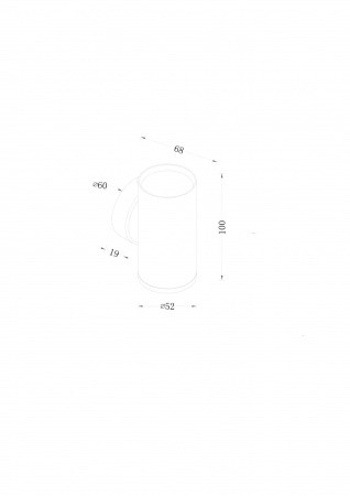Настенный светильник (бра) Technical C068WL-01MG