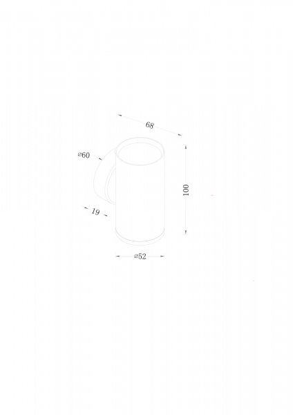 Настенный светильник (бра) Technical C068WL-01MG