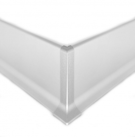 Наружный угол алюминиевого плинтуса 60 мм