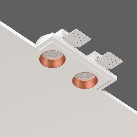 Встраиваемый потолочный светильник Stellanova LED MR16 METAL QUASAR 55 DUO FLAT COPPER