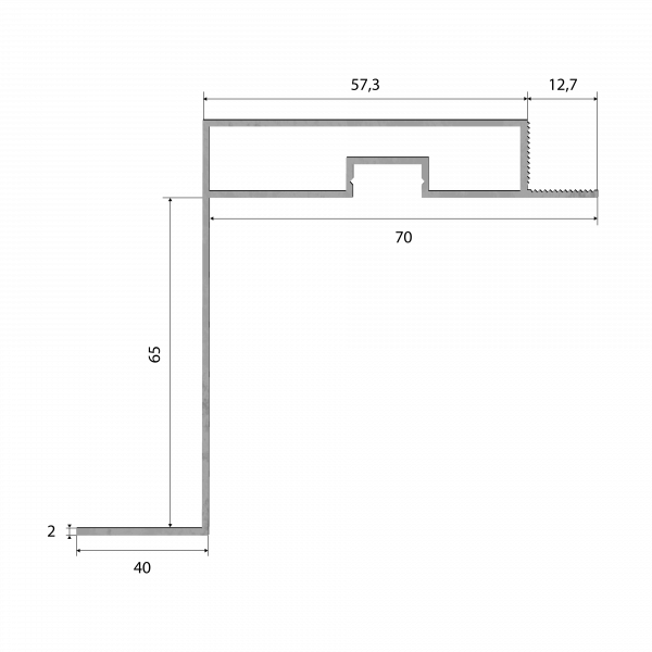 Подиум под ванну 65мм. Длина 2 м.п.