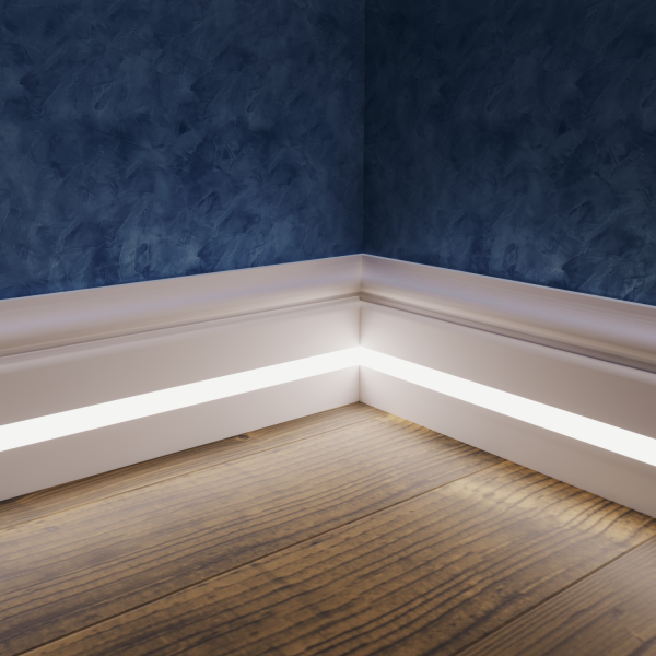 Плинтус для подсветки LED «EVROWOOD» PN 100 2000х100х16 мм.