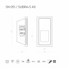 Стеновой светильник Stellanova SUBRA-S 40