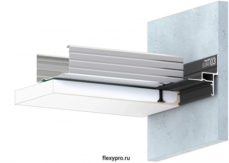 Flexy GIPS EURO 03 - теневой профиль для гипсокартона. Длина 2 м.п.