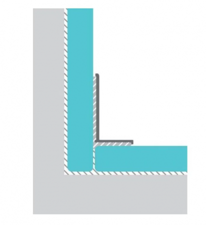 Микроплинтус МП-04 L-образный. Длина 2,7 м.п.