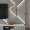 Модульная стеновая 3D панель с LED подсветкой CRYSTAL / КВАРЦ