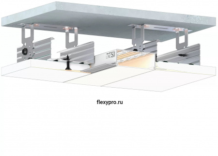 Flexy GIPS LINE 50 - световой профиль. Длина 2 м.п.