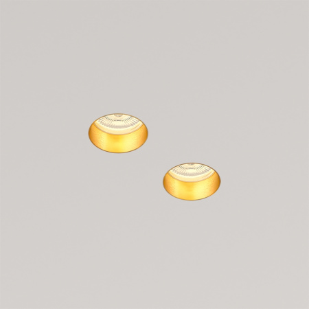 Встраиваемый потолочный светильник Stellanova LED MR16 METAL QUASAR 55 DUO FLAT BRASS