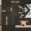 Модульная стеновая 3D панель с LED подсветкой  PIXEL / ДАРК ГРЕЙ