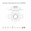 Встраиваемый потолочный светильник Stellanova LED MR16 METAL QUASAR 55 FLAT COPPER
