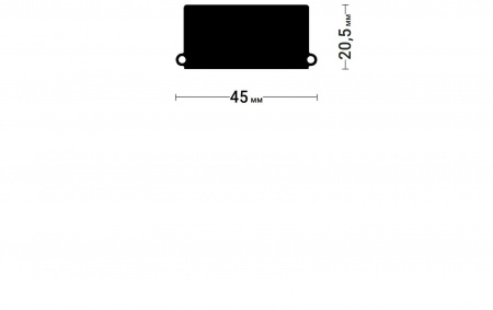 TOREC GIPS LINE 35 - торцевая заглушка. 1 комплект.