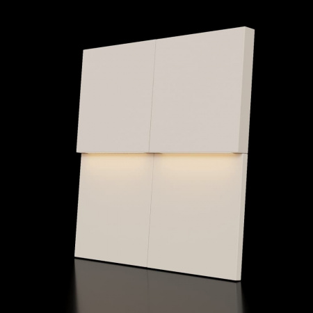 Модульная стеновая 3D панель с LED подсветкой  PIXEL / АМАРОК