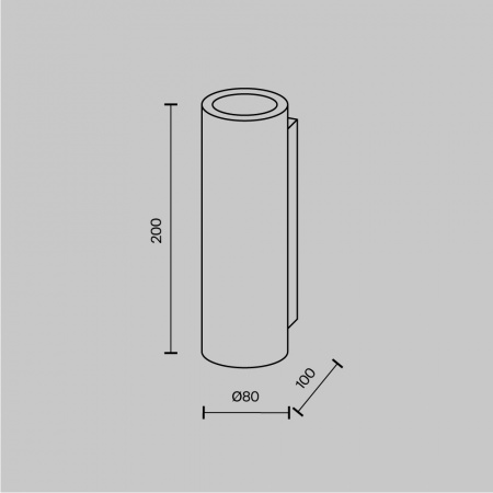 Настенный светильник (бра) Technical C191-WL-02-W