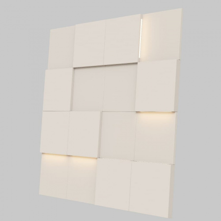 Модульная стеновая 3D панель с LED подсветкой  PIXEL / АМАРОК