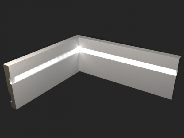 Плинтус для подсветки LED «EVROWOOD» PN 101 2000х100х16 мм.