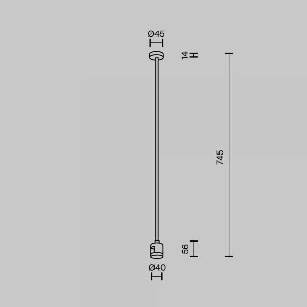 Комплектующие для систем освещения с токоведущими элементами Technical TRA159C-IPC1-PT
