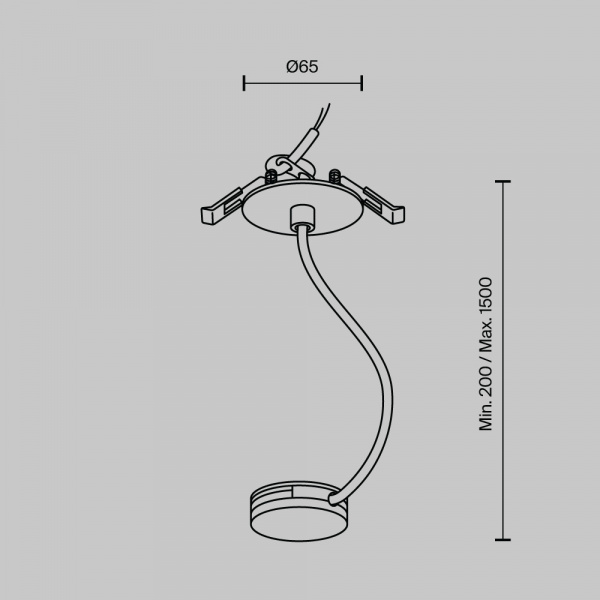 Комплектующие для систем освещения с токоведущими элементами Technical TRA130RWC-2B