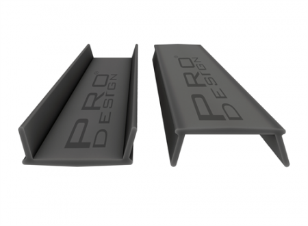 Рассеиватель черный для плинтуса Pro Design LC-16 2.7 м.п.