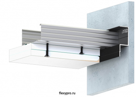 Flexy GIPS EURO 02 - теневой профиль для гипсокартона. Длина 2 м.п.