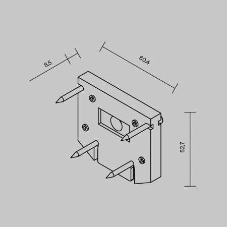 Комплектующие для встраиваемой трековой системы Technical TRA034D-EC-422W