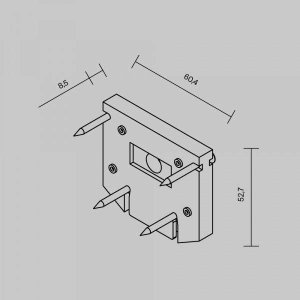 Комплектующие для встраиваемой трековой системы Technical TRA034D-EC-422W