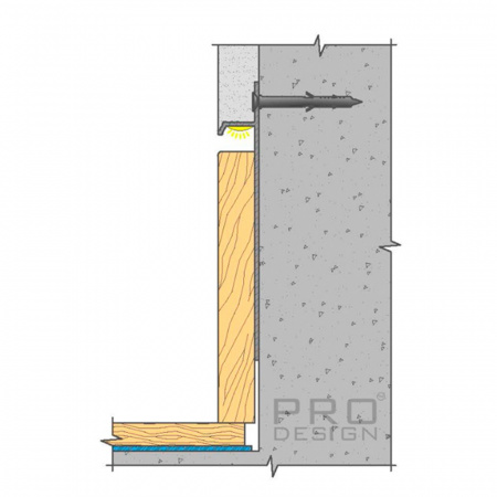 Плинтус скрытого монтажа Pro Design 323