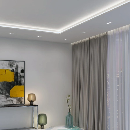 БК 100 - Профиль для перехода уровня потолка из гипсокартона FerGipps. Длина 2 м.п.