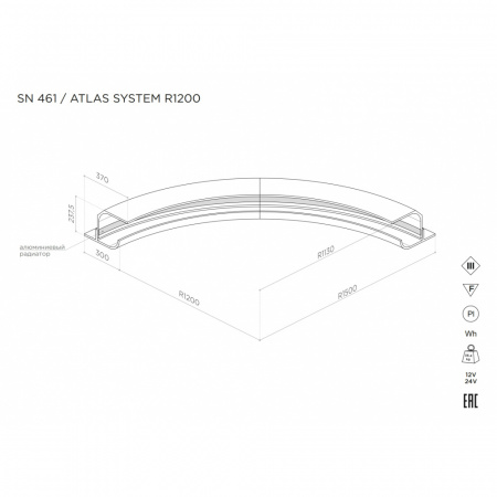 Купольная система освещения Stellanova ATLAS SYSTEM R1200