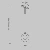 Трековый подвесной светильник Technical TR181PL-1-4WTW-B