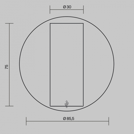 Настенный светильник (бра) Technical C081WL-L3WBS3K