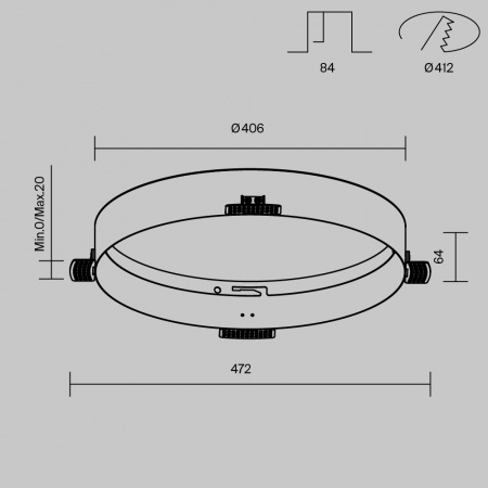 Аксессуар Technical DLA032-TRS45-W