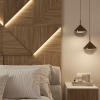 Модульная стеновая 3D панель с LED подсветкой  PRIZMA / ОРЕХ