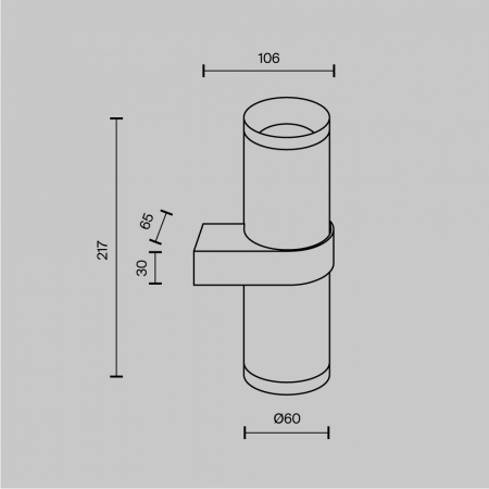 Настенный светильник (бра) Technical C069WL-02MG