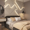 Модульная стеновая 3D панель с LED подсветкой CRYSTAL / АМАРОК