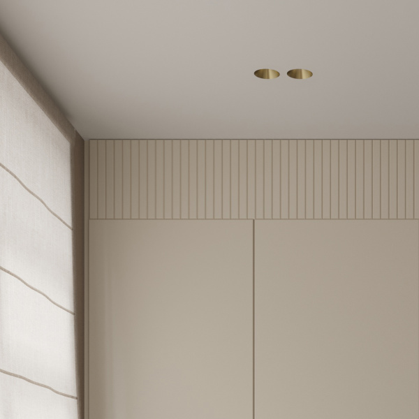 Встраиваемый потолочный светильник Stellanova LED MR16 METAL QUASAR 80 DUO BRASS