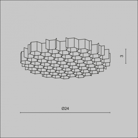 Комплектующие для светильника Technical HoneyComb-D24