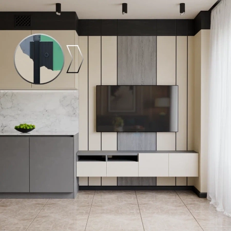 Теневая рейка CLASSIC LACONISTIQ. Длина 3 м.п.