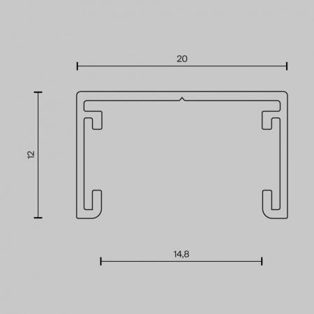 Шинопровод накладной Technical TRX172-113B