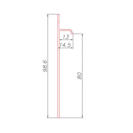 Плинтус скрытого монтажа Pro Design 323