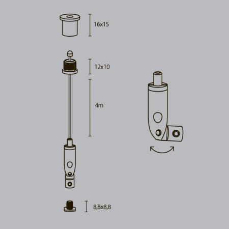 Комплектующие для профиля Led Strip ALM-3535R-P-4M