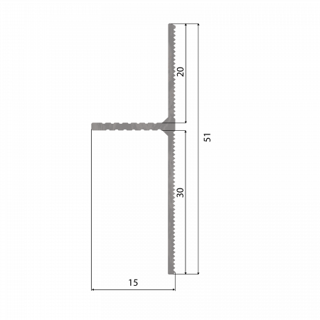 Теневой плинтус ПП-02 универсальный. 20/30 мм. Длина 2 м.п.