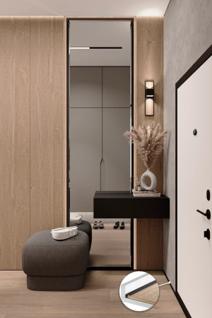 Микроплинтус МП-18. Длина 2 м.п. 6 пружин.