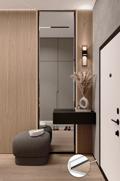 Микроплинтус МП-18. Длина 2 м.п. 6 пружин.