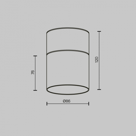 Потолочный светильник Technical C094CL-GX53-B
