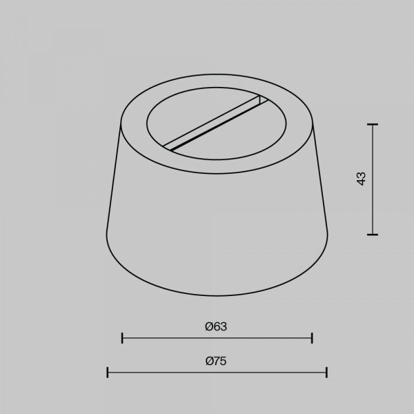 Комплектующие для систем освещения с токоведущими элементами Technical TRA130RSC-1B