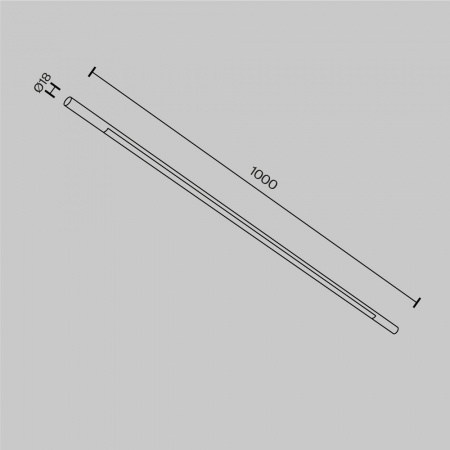 Светильник Technical C100CL-L1000-24W3-6K-B