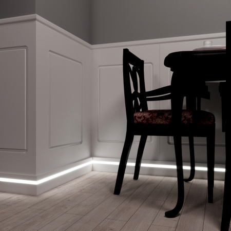 Плинтус для подсветки LED «EVROWOOD» PN 101 2000х100х16 мм.