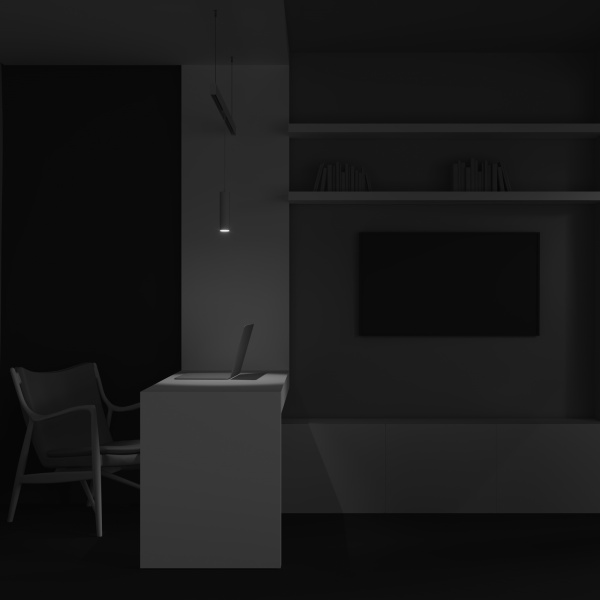 Трековый подвесной светильник Technical TR041-4-12WTW-DD-W