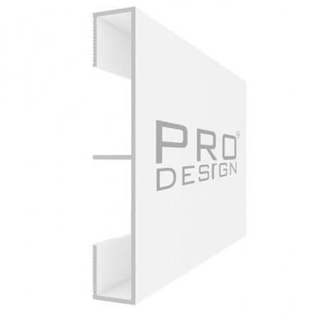 Вставка плинтус 1964 для плинтуса Pro Design 2,7 м.п. (12х80 мм) Белый муар