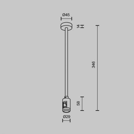 Комплектующие для трековой системы Technical TRA158C-S1-B